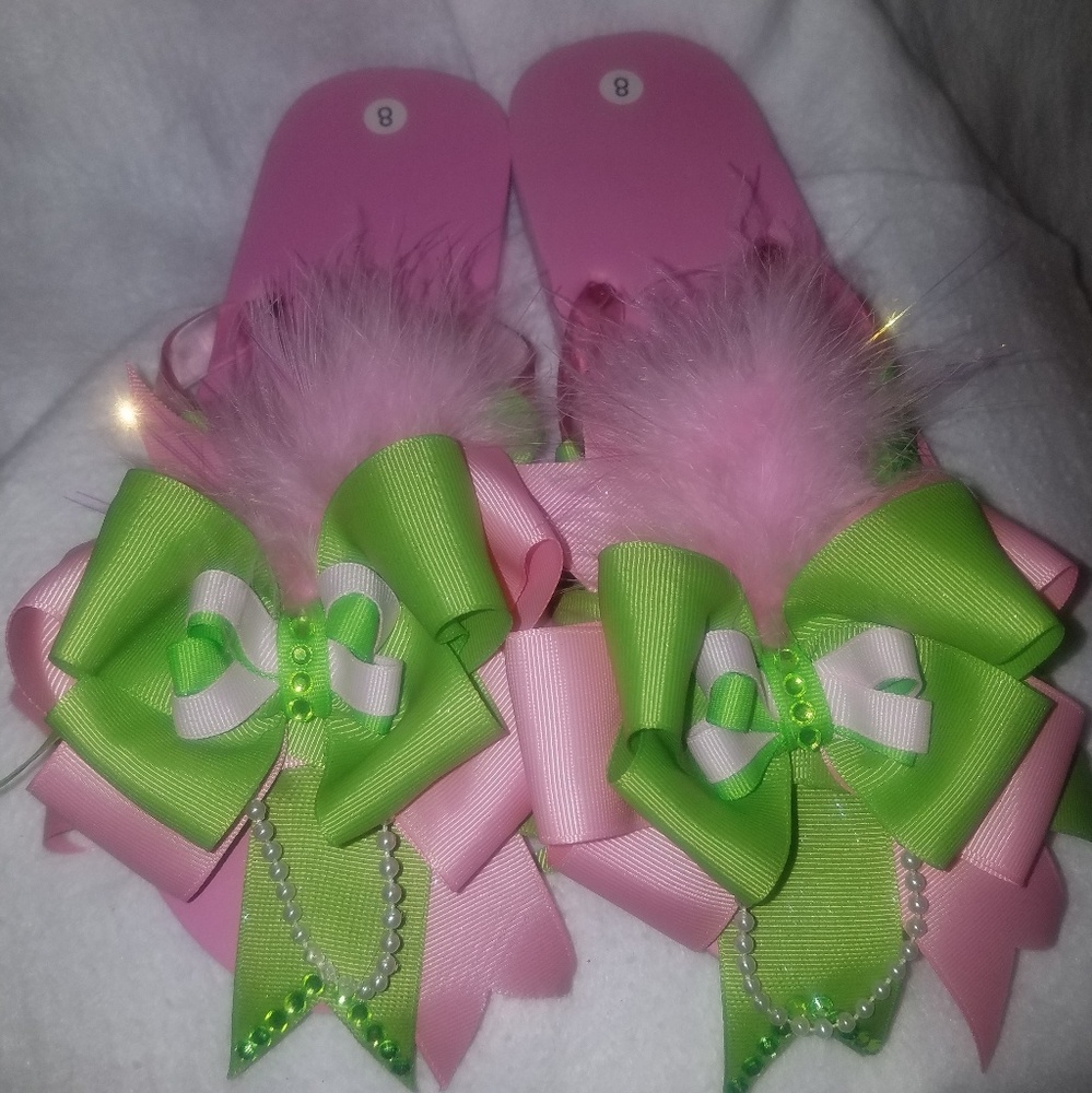 Custom designed flip flops. - Picture 2 of 2